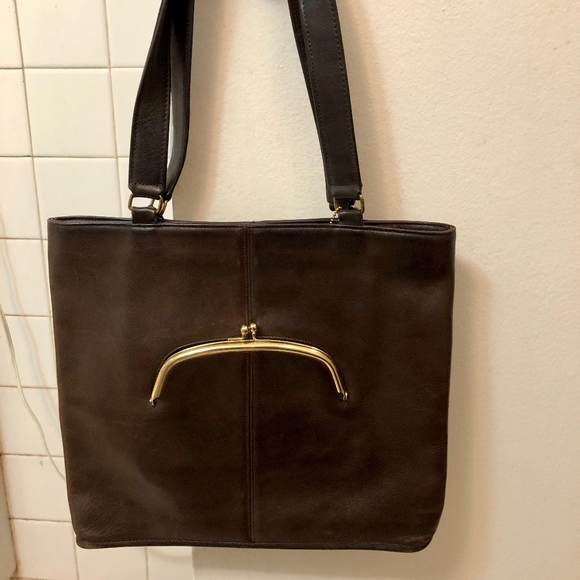 VINTAGE COACH - Tote with Bonnie Cashin watermelon shaped Kiss-Lock closure - Picture 2 of 15